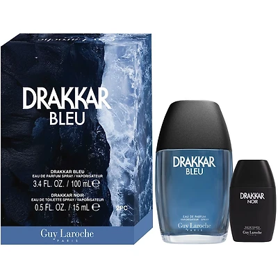 Guy Laroche Drakkar Bleu 2PCS Gift Set – 100ML Drakkar Bleu Eau de Parfum + 15ML Drakkar Noir Eau de Toilette