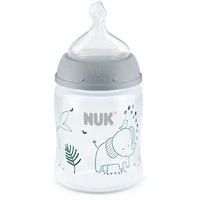 Biberon anti-colique NUK, écoulement régulie, 150 ml (5 oz), éléphant gris, 1 pièce