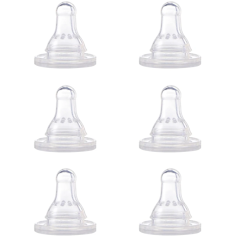 TÉTINE First Essentials de NUK, 6/PAQ., DÉBIT RAPIDE, SILICONE