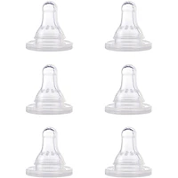 TÉTINE First Essentials de NUK, 6/PAQ., DÉBIT RAPIDE, SILICONE