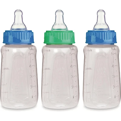 First Essentials by NUK® Clear View® Bottle 5OZ, 3PK, Slow Flow, Silicone