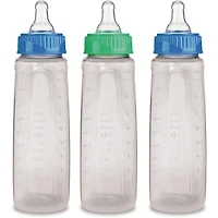 BIBERON CLEAR VIEWMD First Essentials de NUK, 9 OZ, 3/PAQ., DÉBIT MOYEN, SILICONE