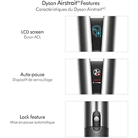 Fer plat Dyson Airstrait™ Nickel brillant et cuivre riche