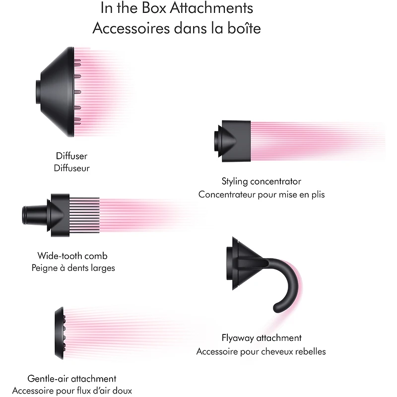 Sèche-cheveux Dyson Supersonic™ coffret cadeau en bleu pervenche et rosé