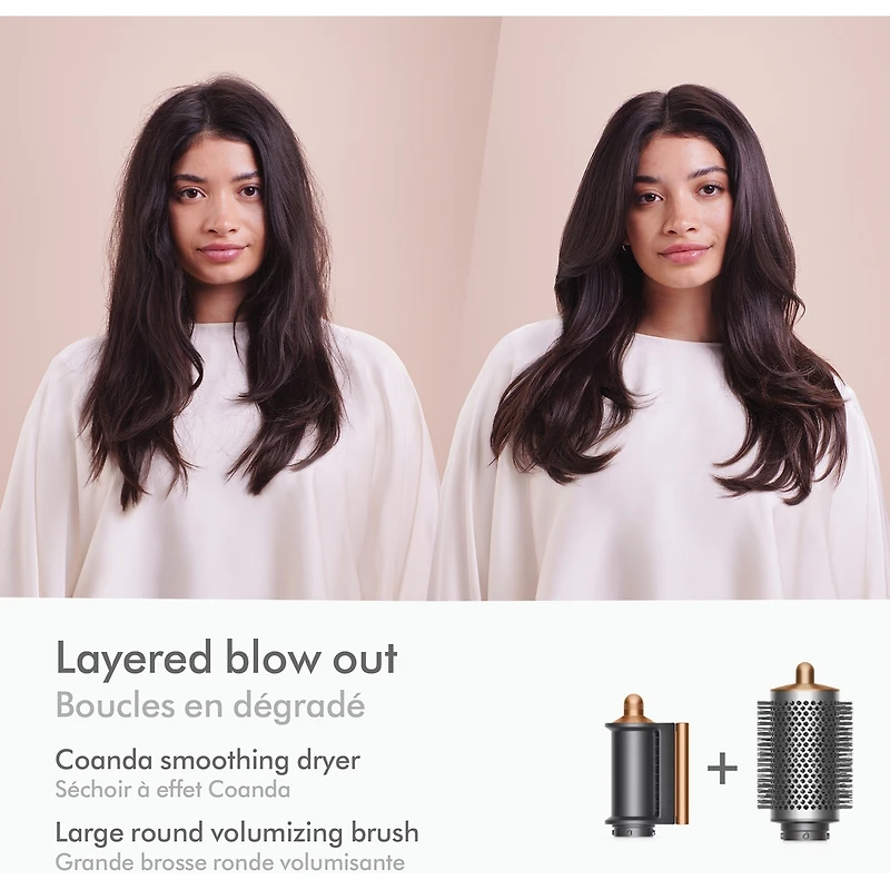 Séchoir coiffant Dyson AirwrapMC Complete Long Diffuse pour les cheveux bouclés et très frisés