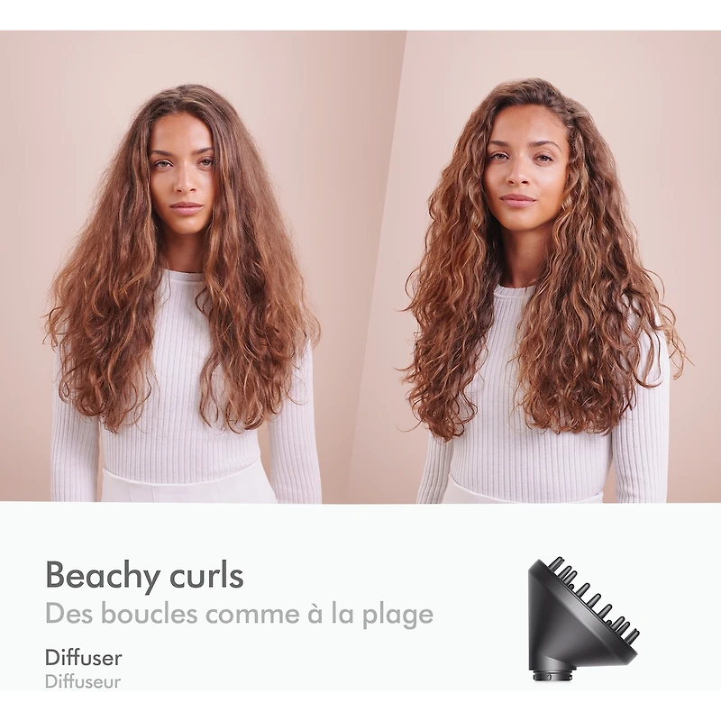 Séchoir coiffant Dyson AirwrapMC Complete Long Diffuse pour les cheveux bouclés et très frisés