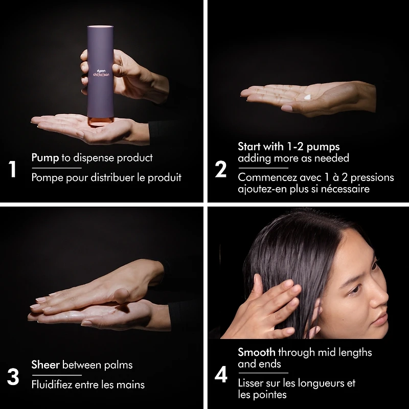 Dyson Chitosan™ Pre-style Cream, Straight to wavy rich conditioning (100ml)