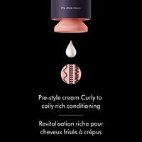 Crème de précoiffage Dyson Chitosan pour revitalisation riche des cheveux bouclés à crépus (100ml)