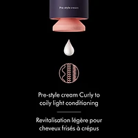Crème de précoiffage Dyson Chitosan pour revitalisation riche des cheveux bouclés à crépus (100ml