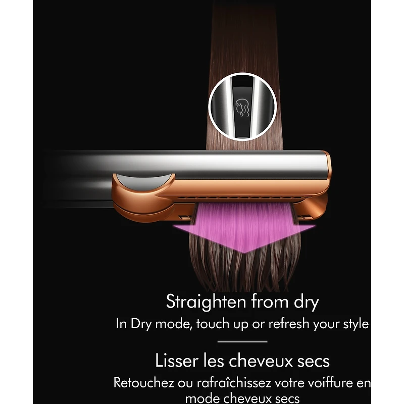 Fer plat Dyson AirstraitMC en rose céramique