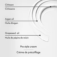 Crème de précoiffage Dyson Chitosan pour revitalisation riche des cheveux bouclés à crépus (100ml