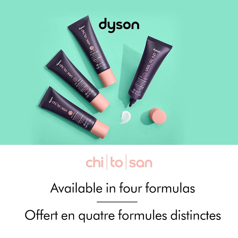 Crème de précoiffage Dyson Chitosan pour revitalisation riche des cheveux bouclés à crépus (100ml)
