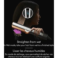 Fer plat Dyson AirstraitMC en édition spéciale jaspe fleur de prunier