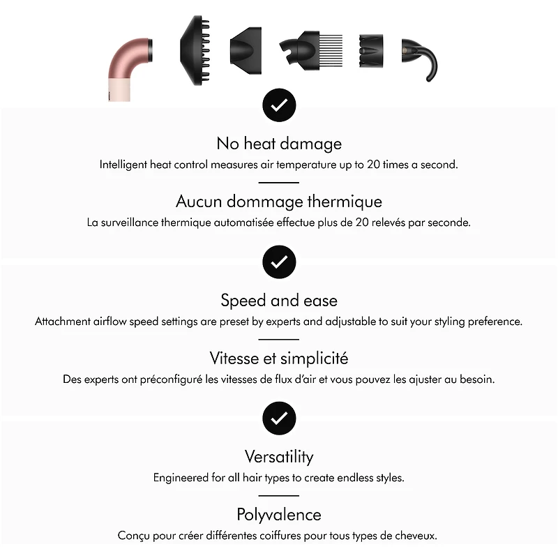 Sèche-cheveux Dyson Supersonic rMC en rose céramique