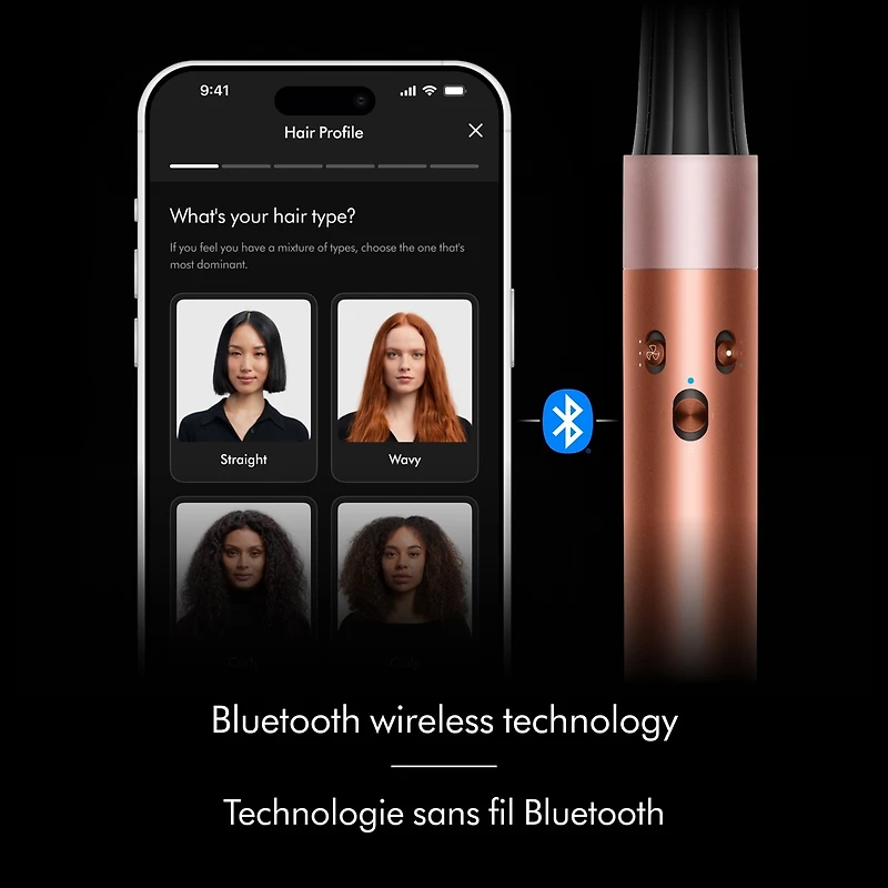 Sèche-cheveux coiffant multifonction Dyson Airwrap i.d.MC pour cheveux droits et ondulés édition spéciale en ambre soyeux