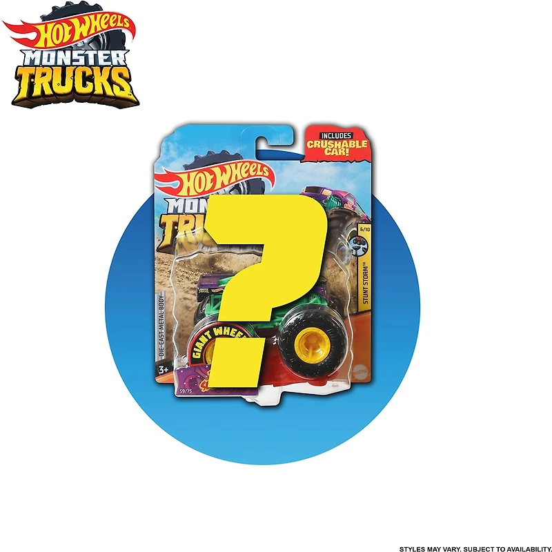 Hot Wheels Monster Truck 1:64  Scale Vehicle