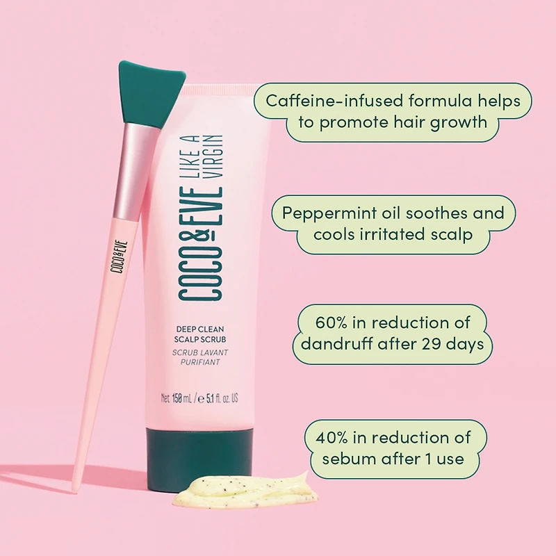 Exfoliant nettoyant purifiant pour cuir chevelu