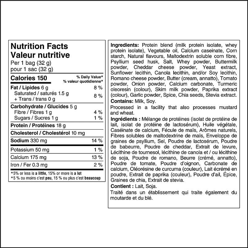 Fromage Nacho Croustillles De Style Tortilla Proteinees