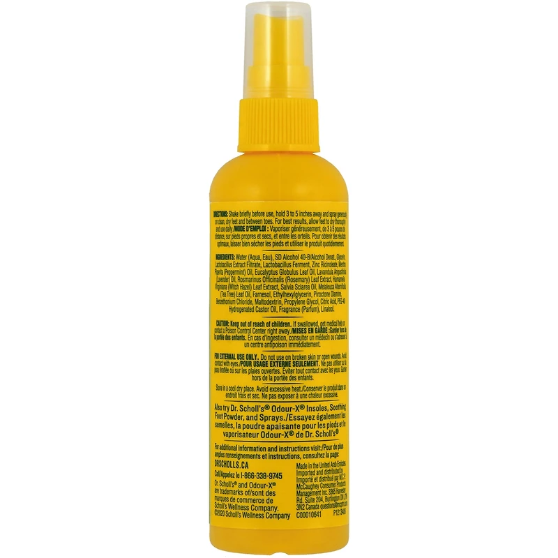 Odor-X Spray probiotique pour les pieds