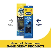 Semelles confort Dr Scholl’s® Odor-X® qui éliminent les odeurs et restent sèche, unisexe, pointure homme 7-13, femme 5-10