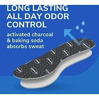 Semelles confort Dr Scholl’s® Odor-X® qui éliminent les odeurs et restent sèche, unisexe, pointure homme 7-13, femme 5-10