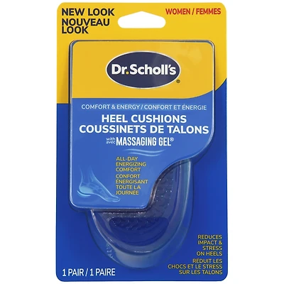 Heel Cushions with Massaging Gel, Women, Size 6-10