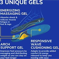 Energizing Comfort Everyday Insoles with Massaging Gel®, Women, Size 6-10