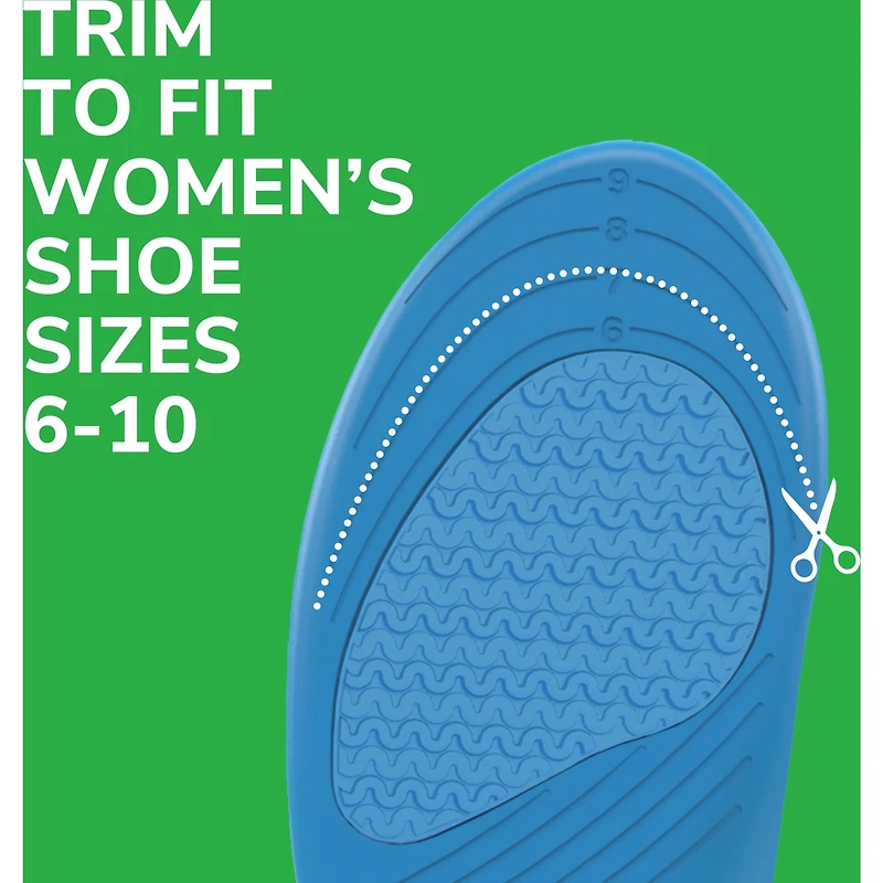 Semelles de sport et de mise en forme tout usage Dr. Scholl’s®, pour femmes, ajustables