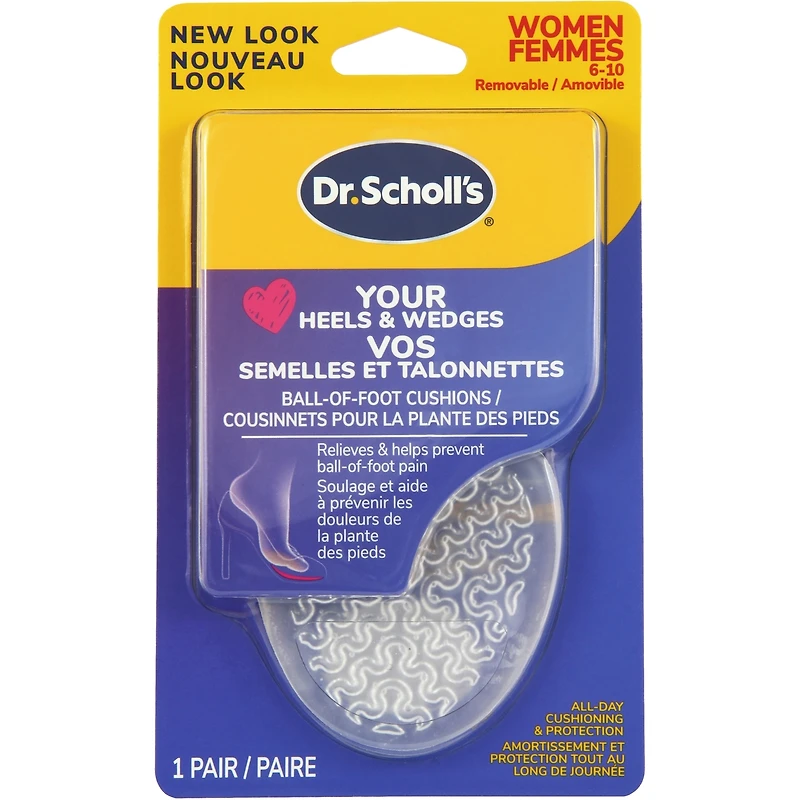 Coussinets pour la plante des pieds Dr. Scholl’s® Aimez vos SEMELLES et TALONNETTES