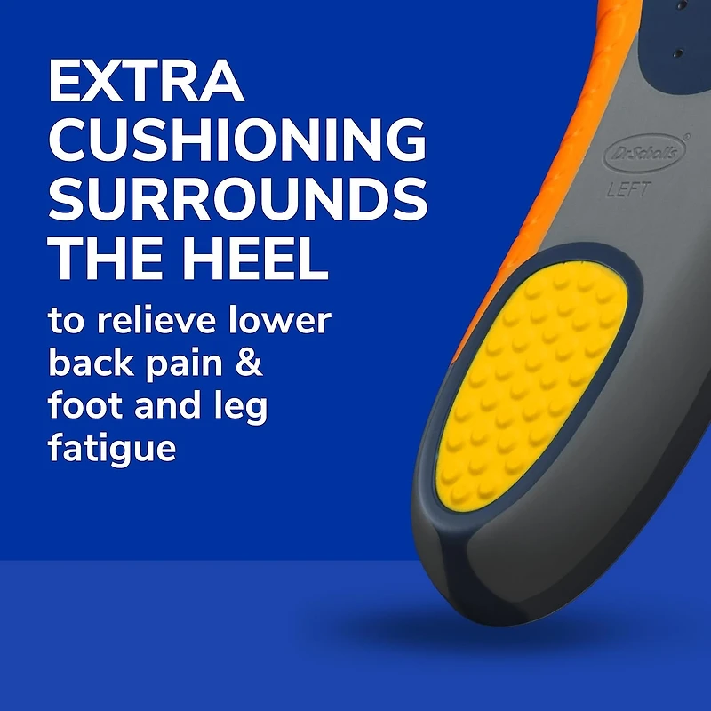 Heavy Duty Support Insole Orthotics, Big & Tall, 200lbs+, Men, Size 8-14