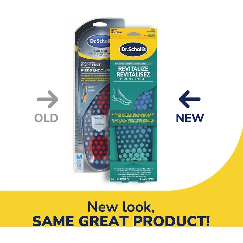 Semelles orthopédiques Dr Scholl’s® Guérison revitalisante, Hommes 8-14