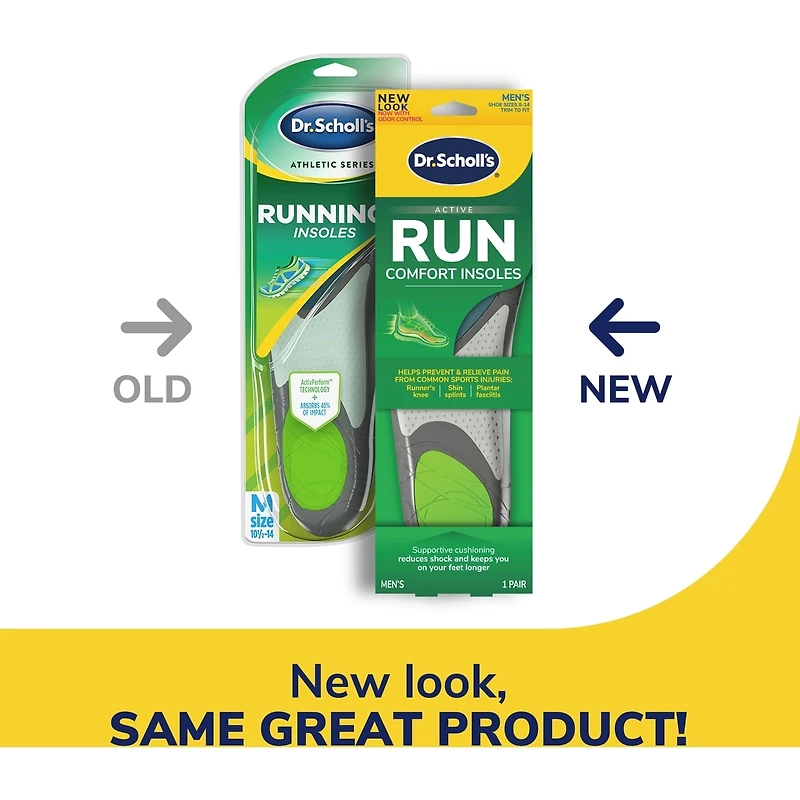 Semelles de course Active, pour hommes, découper pour adapter