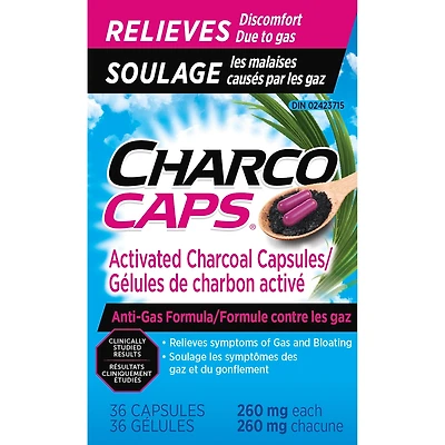 Charcocaps Formule contre les gaz