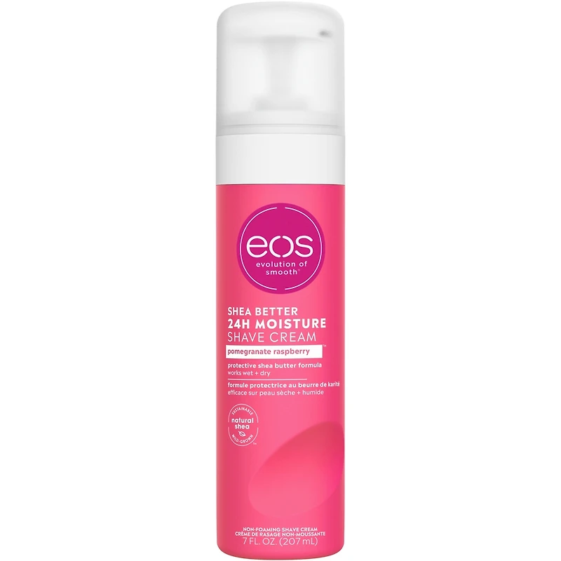 Shea Better Moisturizing Shaving Cream for Women, Pomegranate Raspberry, 24HR Hydration