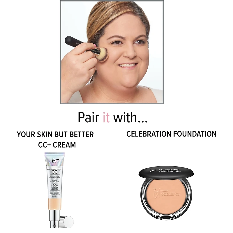 Flat Top Buffing Brush for Powder Foundation, Heavenly Luxe #6