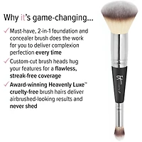Heavenly Luxe #7 - 2-in-1 Concealer Brush & Foundation Brush