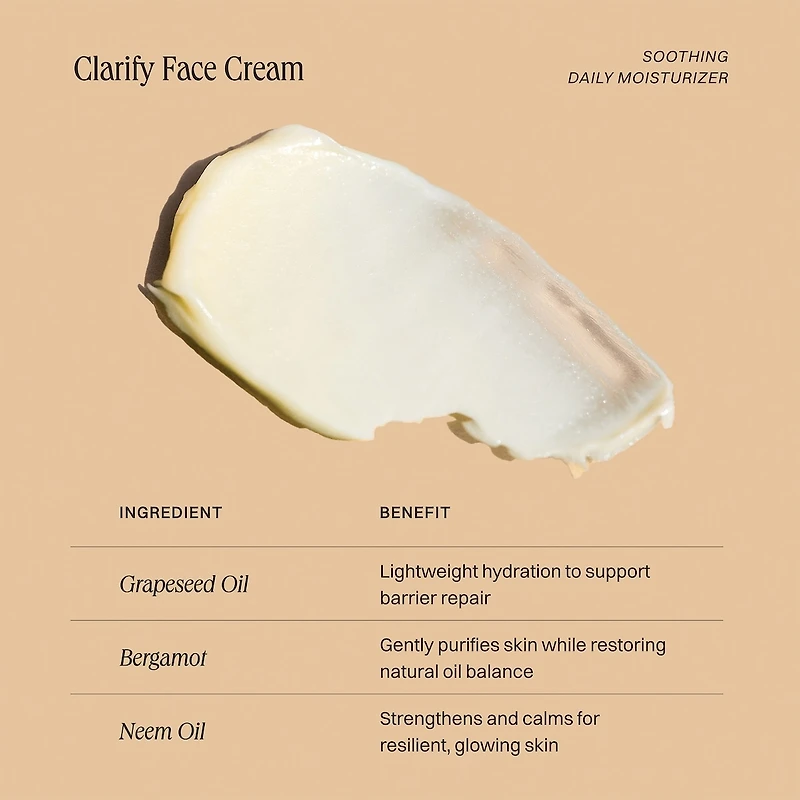 Crème visage Clarify