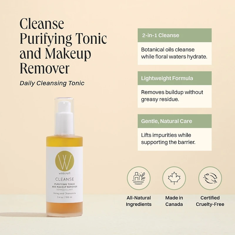 Tonique purifiant et démaquillant Cleanse