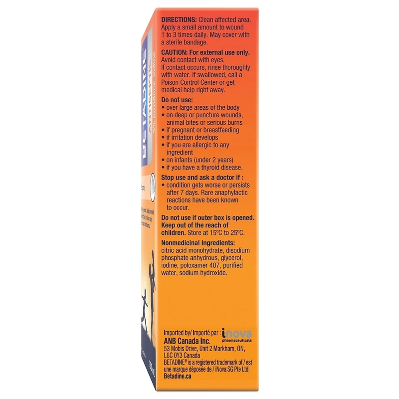Betadine® 5% Antiseptic Spray