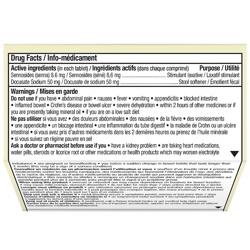 Senokot®-S  Natural Laxative Plus Stool Softener 20ct
