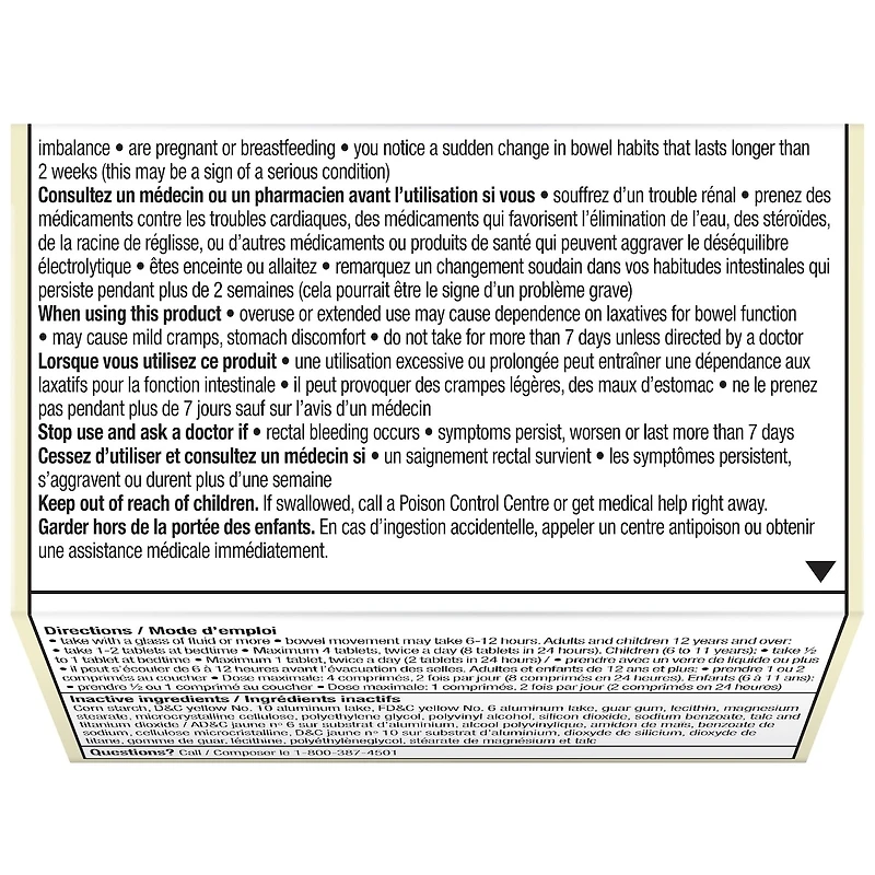 Senokot® Extra Fort Laxatif Naturel 60ct