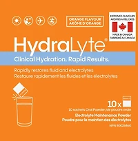 Hydralyte Poudre Pour Le Maintien Electrolyte Orange