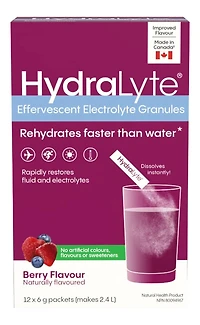 Hydralyte Effervescent Electrolyte Granules Berry