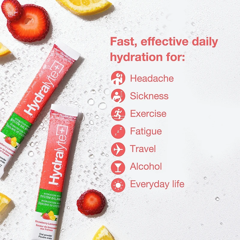 Plus santé digestive saveur de limonade aux fraises