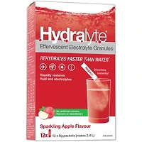 Hydralyte Effervescent Granule Sticks, Sparkling Apple