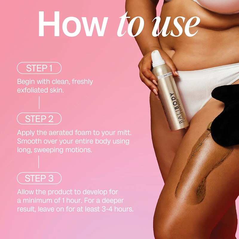 1 heure de bronzage express foncé