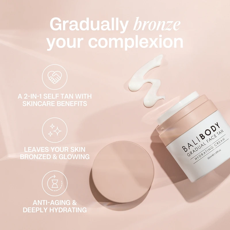 Bronzage progressif du visage