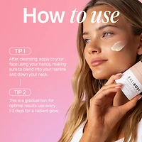 Bronzage progressif du visage