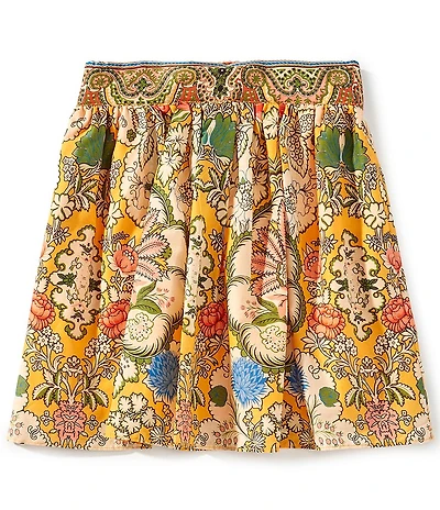 A Loves A Big Girls Floral Printed Mini Skirt
