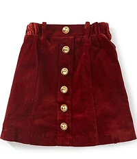 A Loves A Big Girls Corduroy A-Line Flocked Skirt